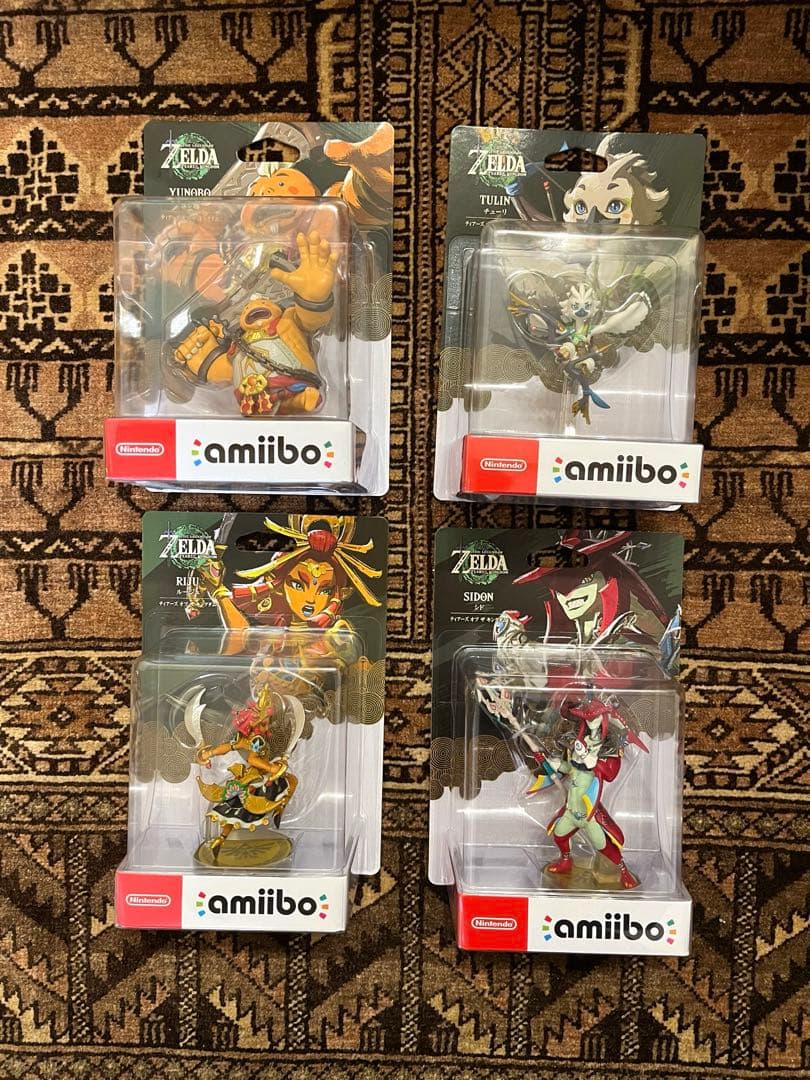 【新品未開封】 ゼルダの伝説 amiibo セット 4賢者 ティアキン