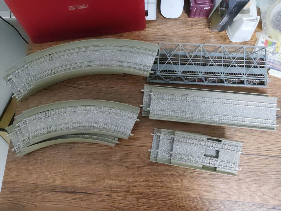 TOMIX　線路　複線　ポイント　詰め合わせ　ジャンク　鉄道模型　レール　高架