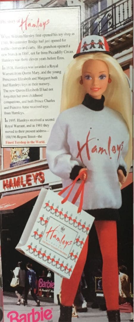 【希少品❣️】ロンドンHamleys Barbie ロンドンハムリーズ