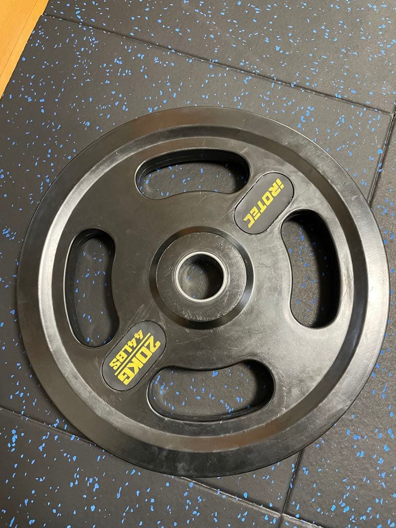 IROTEC オールラバー仕様オリンピックプレート20KG【1枚】①