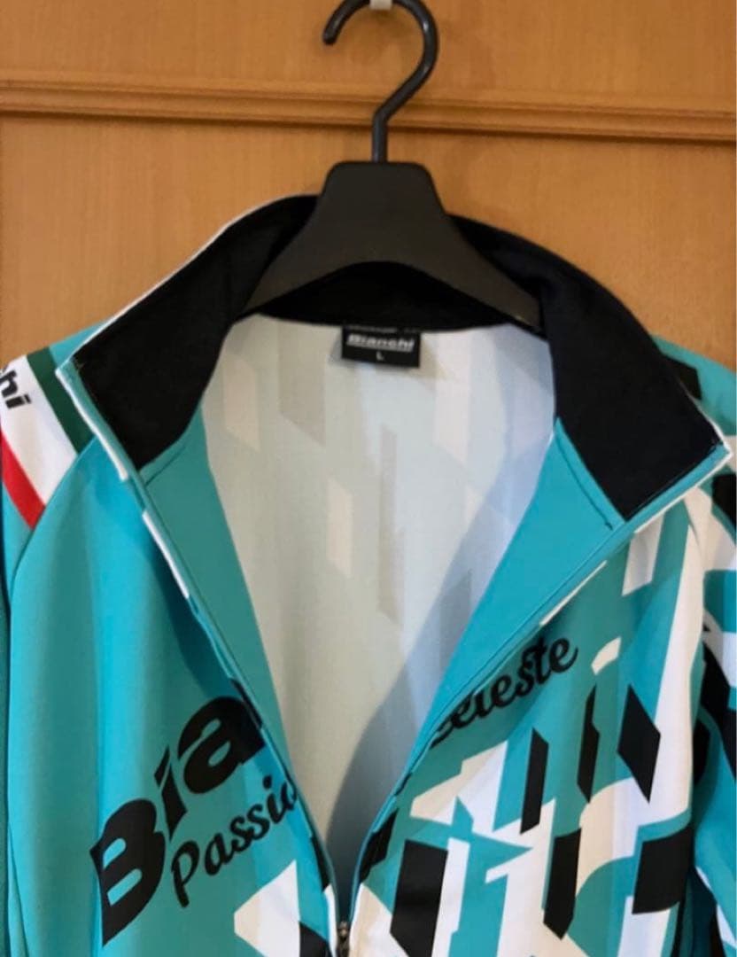 ビアンキ チェレステ ロングスリーブ ジャージ XL サイクル ウェア 長袖