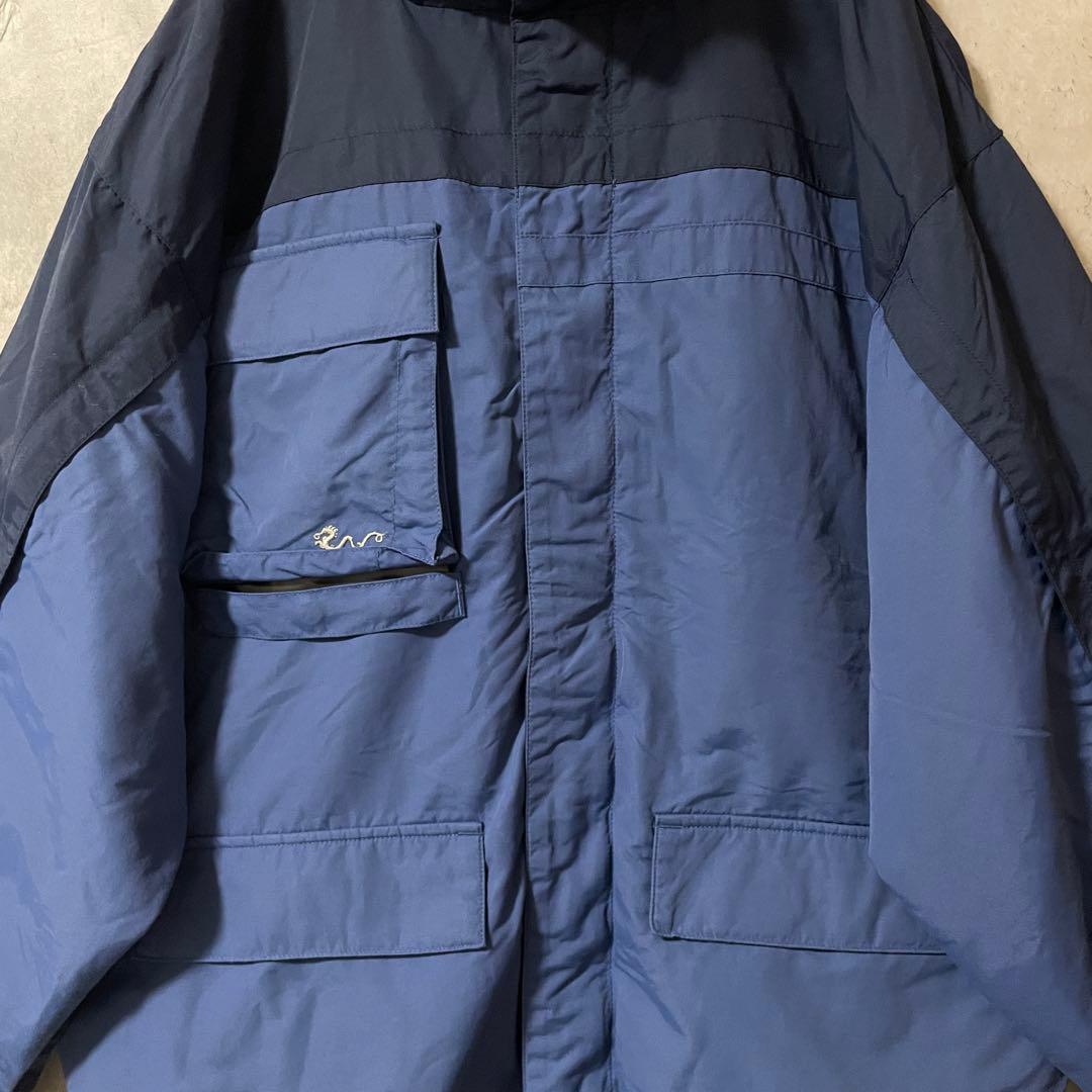 Burtonバートンスキーウェアスノーボードジャケット紺ネイビー青ブルー刺繍ロゴ