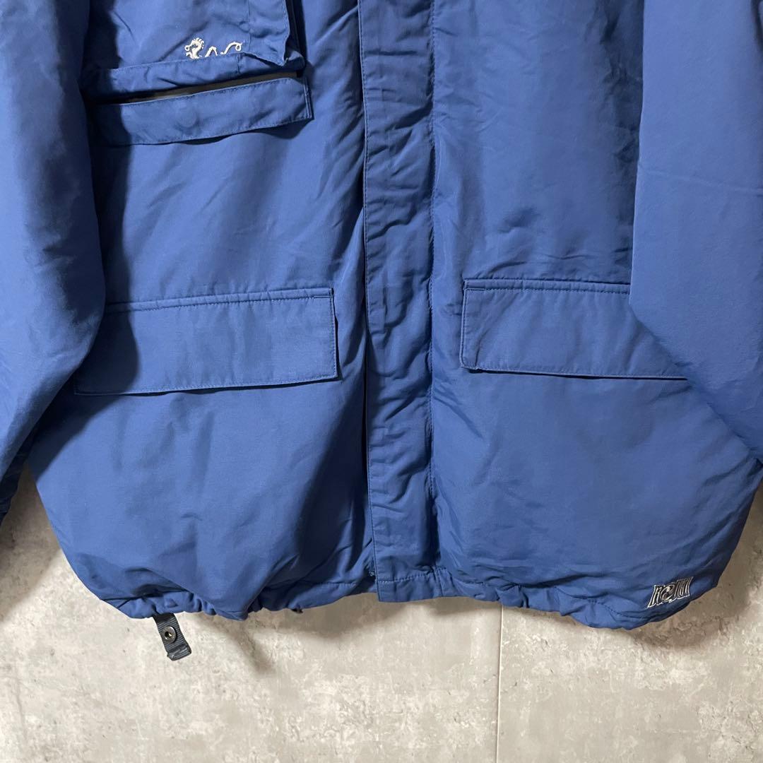 Burtonバートンスキーウェアスノーボードジャケット紺ネイビー青ブルー刺繍ロゴ