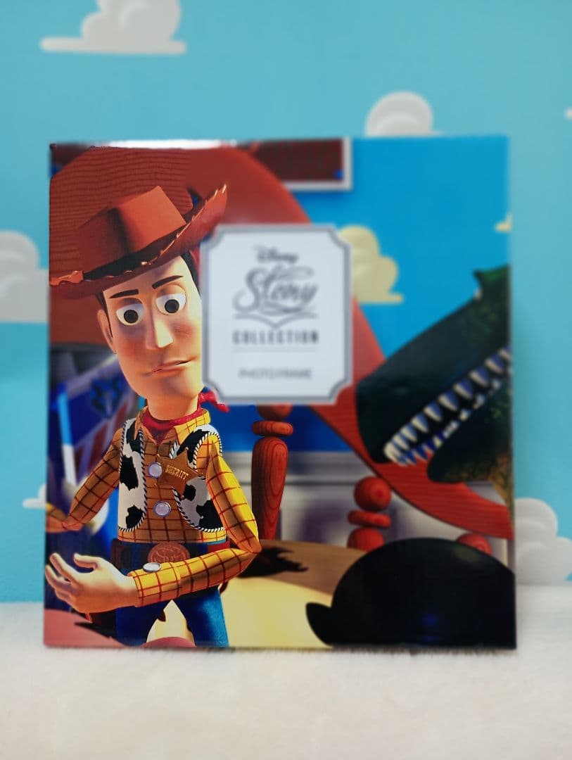トイストーリー　フォトフレームフィギュア　ウッディ　バズ　ストーリーコレクション