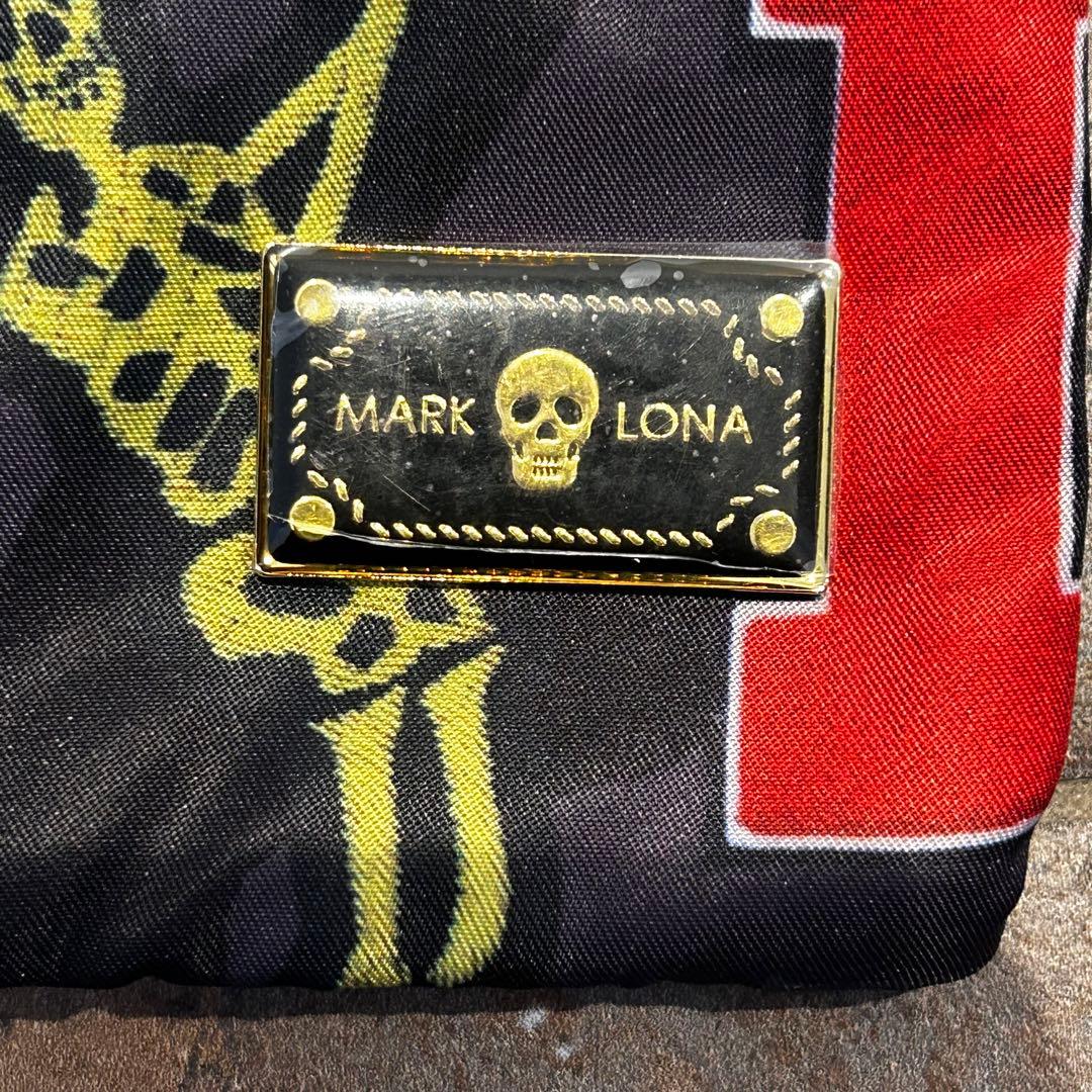 楽市楽座 MARK＆LONA ビッグトートバッグ 総柄 スカル ボストン