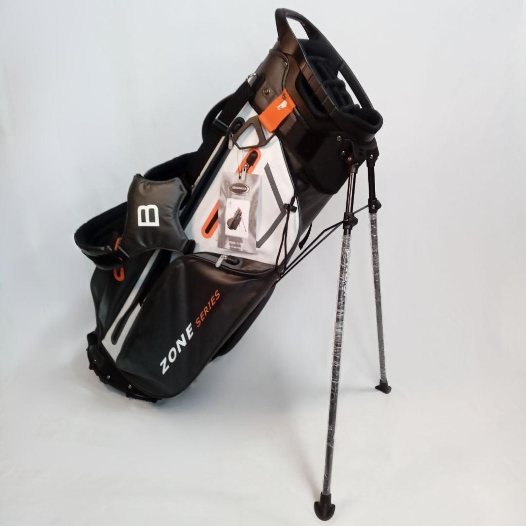 ベニントン ZONE 14分割 スタンド式キャディバック ダークグレー&ホワイト