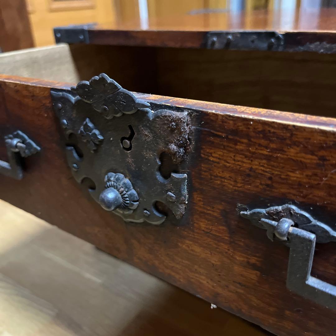 K50 アンティーク　木製　引き出し　戦前　古道具　ミニ箪笥　明治　時代箪笥