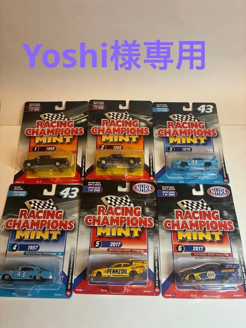 【世界限定2500】Racing Champions Mint 6台 フルセット