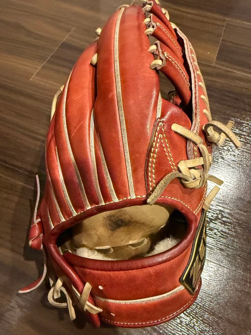 ZETT プロステイタス 赤 硬式グローブ