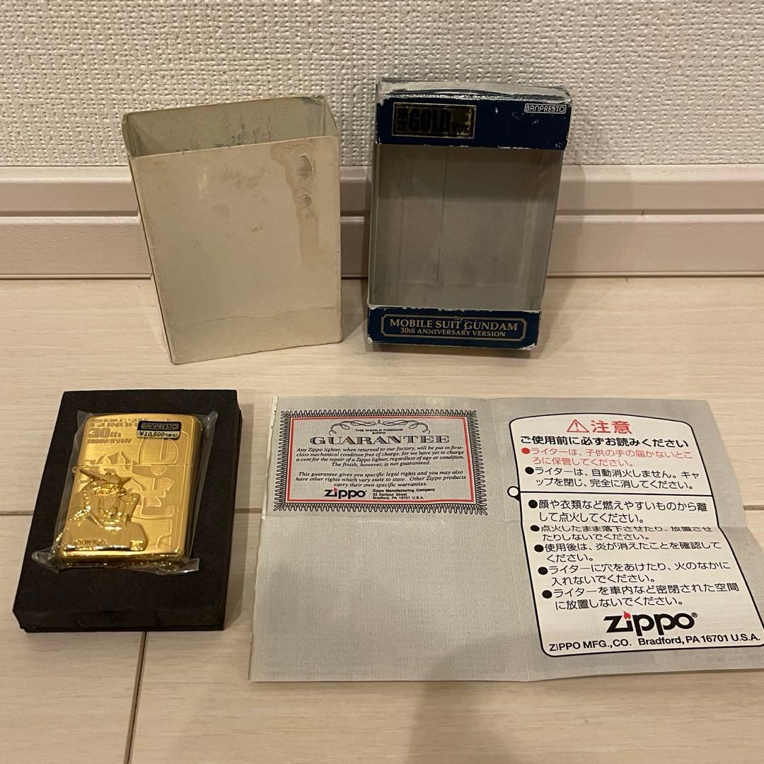 ガンダム ZIPPO 30周年 シャア ザク ゴールド