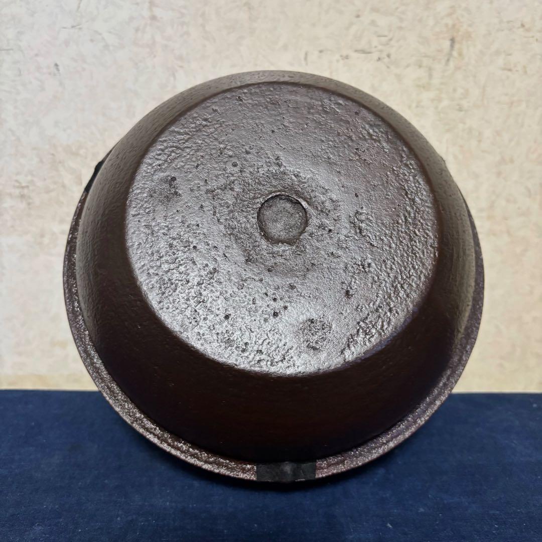 風炉 茶釜 電熱器 唐銅鬼面風炉釜 野々田製電熱器 敷板 茶道具 お点前道具