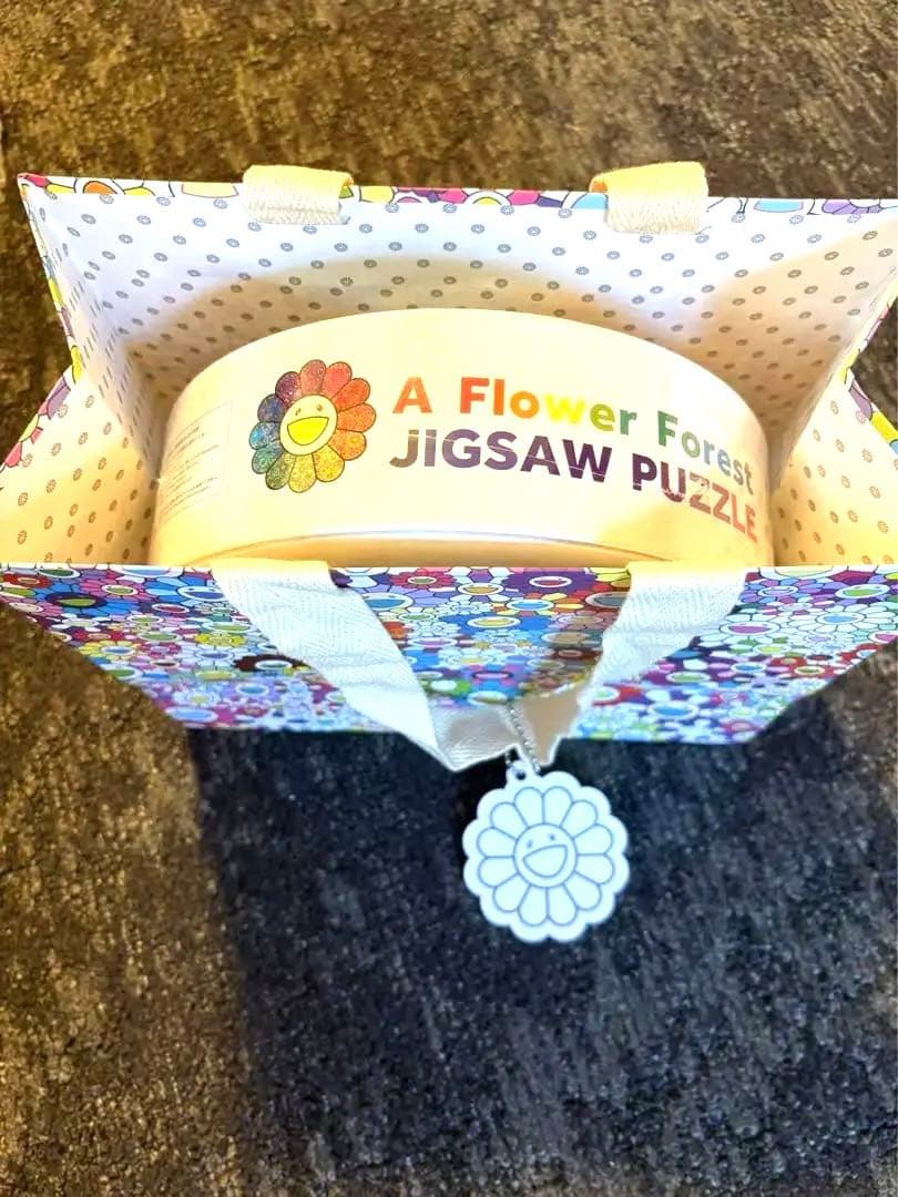 ショッパー付き ⭐️ 新色　村上隆　フラワー型　ジグソーパズル　カイカイキキ