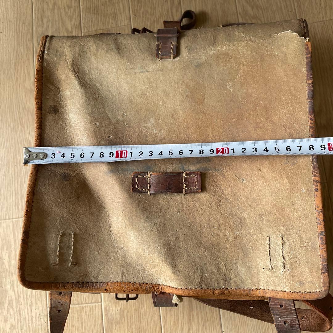 旧日本軍 日本陸軍 毛皮 背嚢 リュック ランドセル型 将校用 当時物 実物