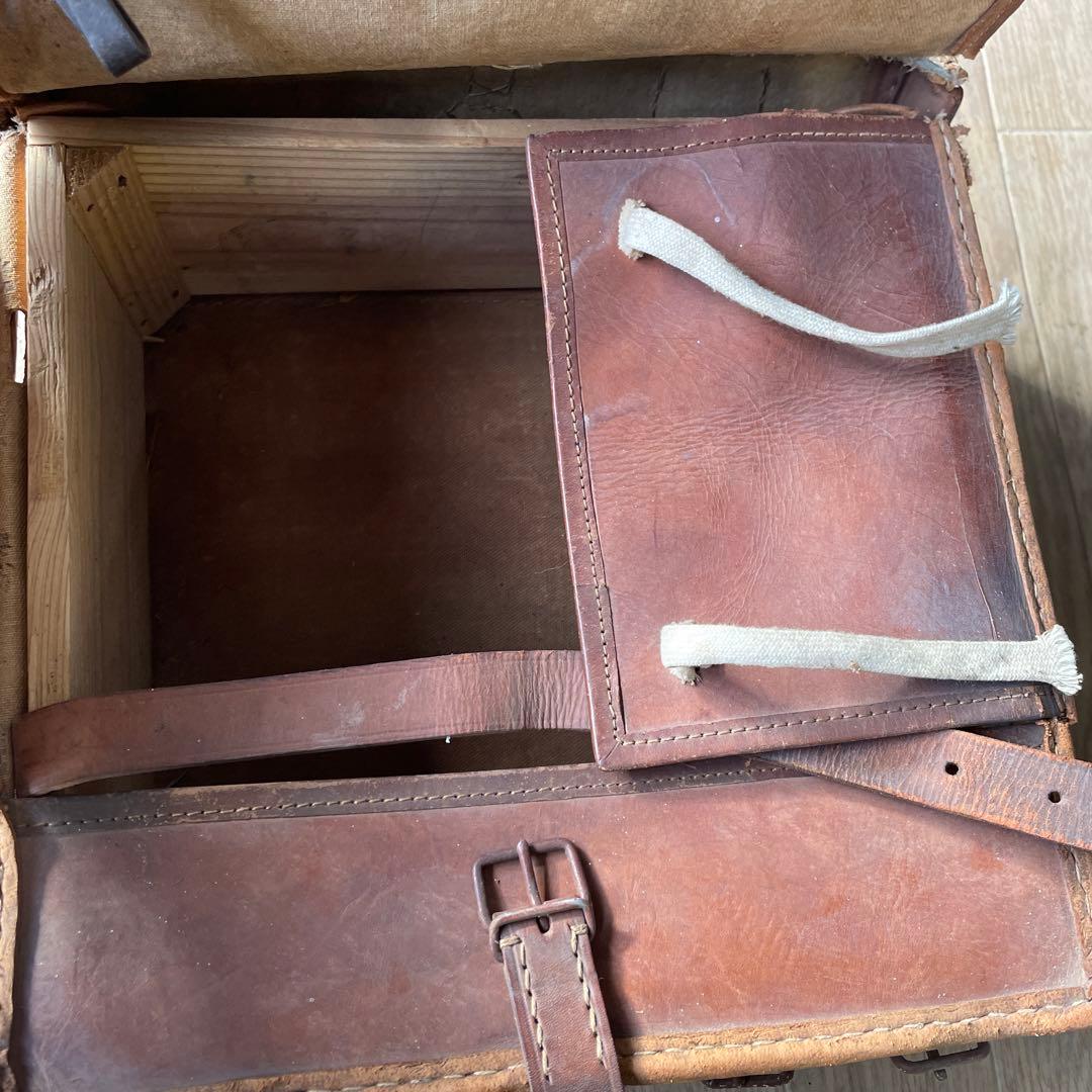 旧日本軍 日本陸軍 毛皮 背嚢 リュック ランドセル型 将校用 当時物 実物