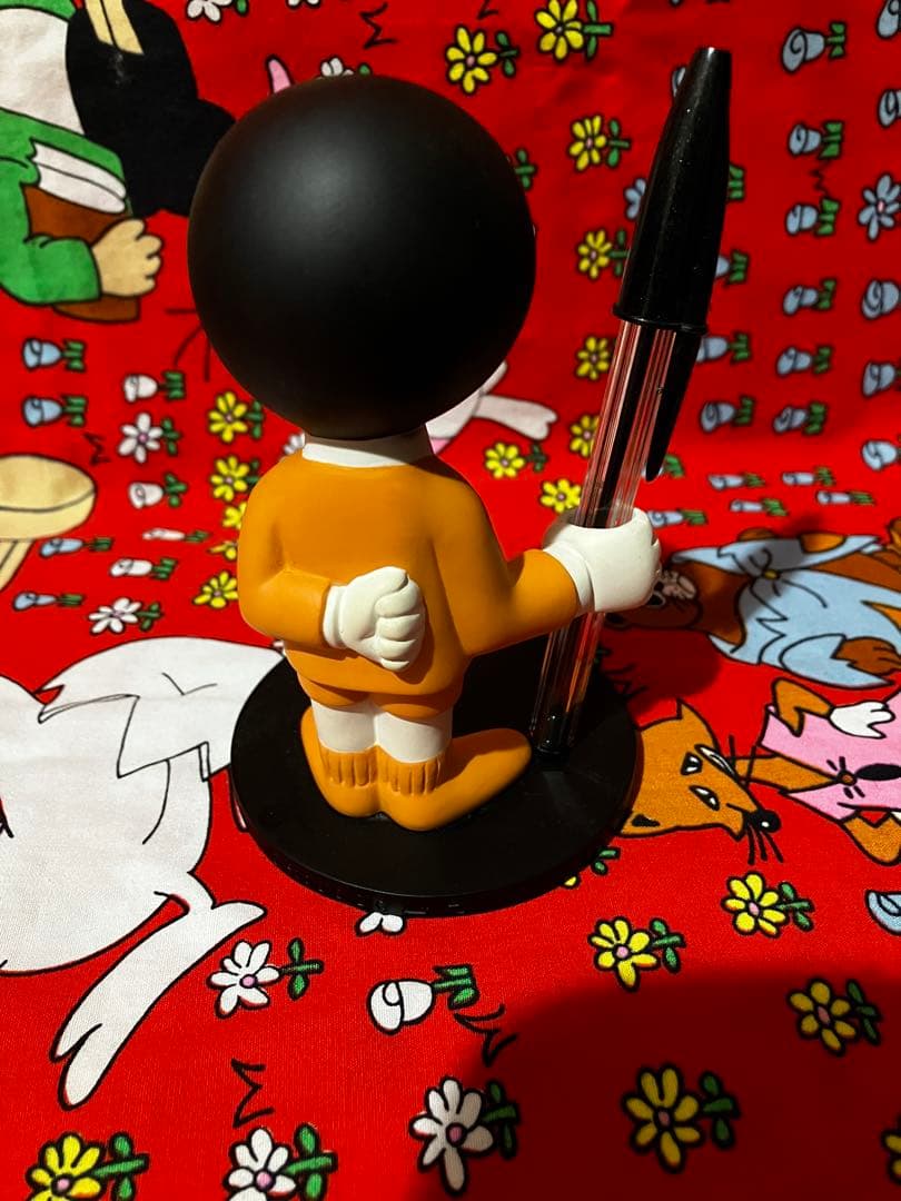 bicボールペン ディスプレイ　置物　陶器　ソフビ　硬質プラ　００年代