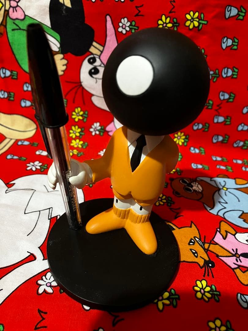 bicボールペン ディスプレイ　置物　陶器　ソフビ　硬質プラ　００年代