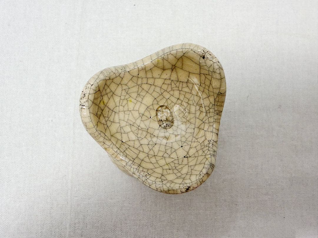 未使用 茶道具 和楽造 六種蓋置 三葉 五徳 栄螺 三人形 一閑人 蟹 共箱