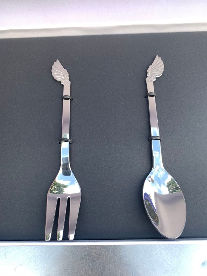 高見沢俊彦の美味しい音楽 　エンジェルスプーン＆フォークセット　ALFEE