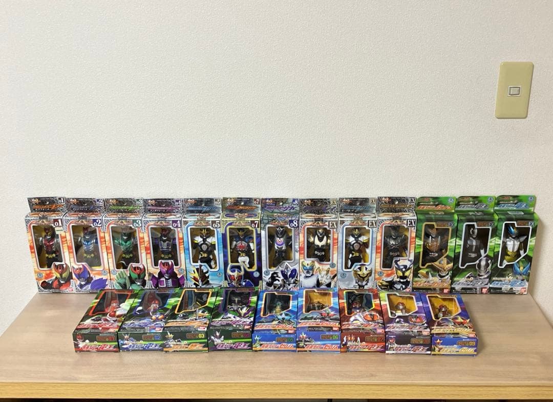仮面ライダー ライダーヒーローシリーズ ソフビ 箱入り22体　まとめ売り