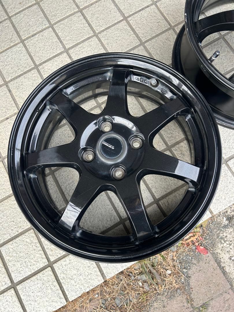 15インチ　5.5J +50 ハスラー等　2本セット　ガリ傷あり