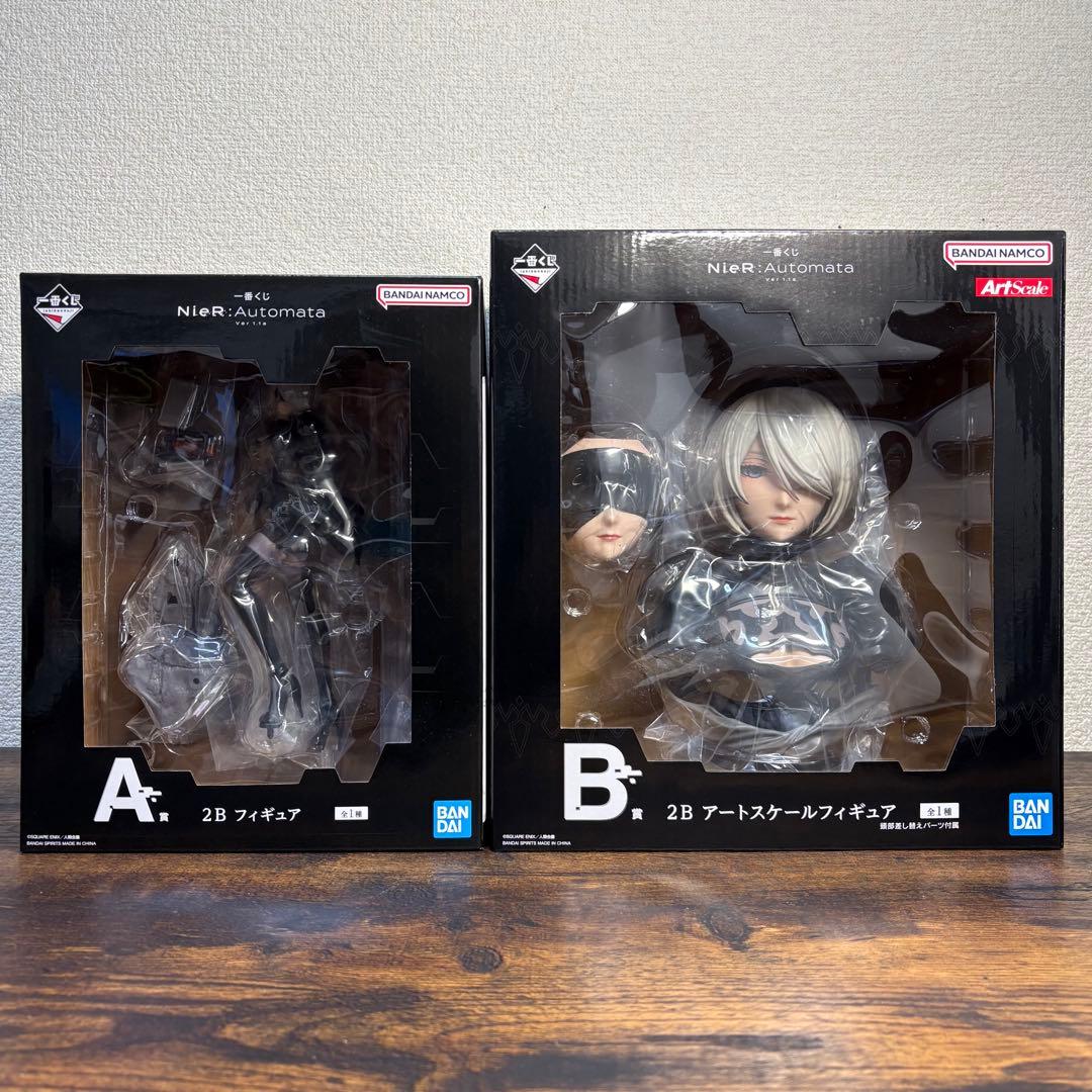 【未開封】NieR:Automata 一番くじ 2B A賞・B賞フィギュアセット