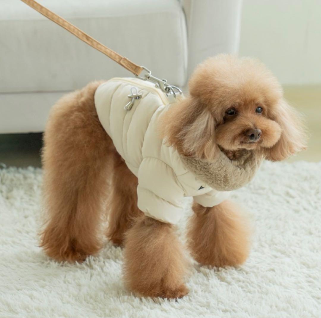 新品 未使用PUPPIA インテグレーテッドハーネス ぽかぽかコートマシュマロ