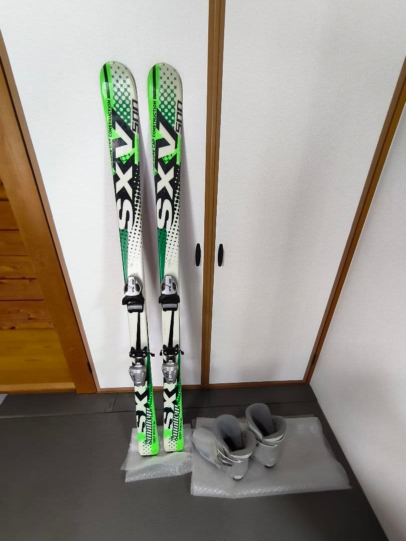ジュニア スキー板150 セット ブーツ ストック付き