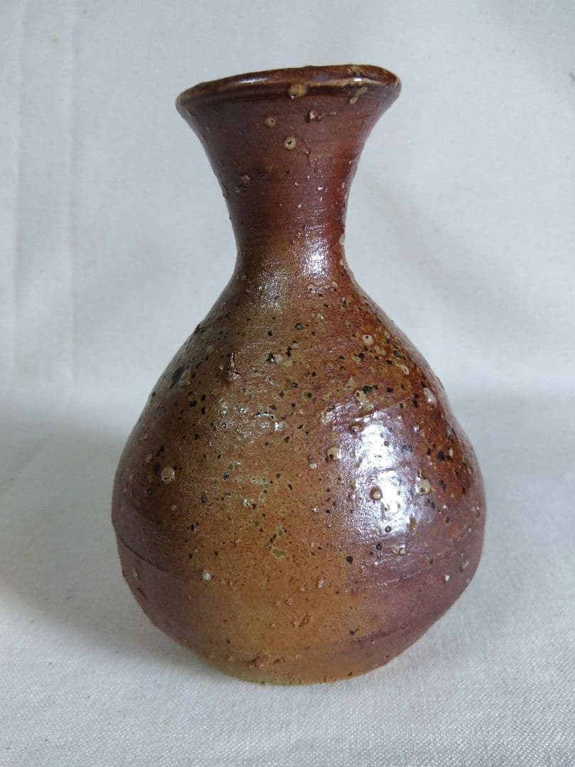 小山冨士夫 徳利 信楽焼　古山子