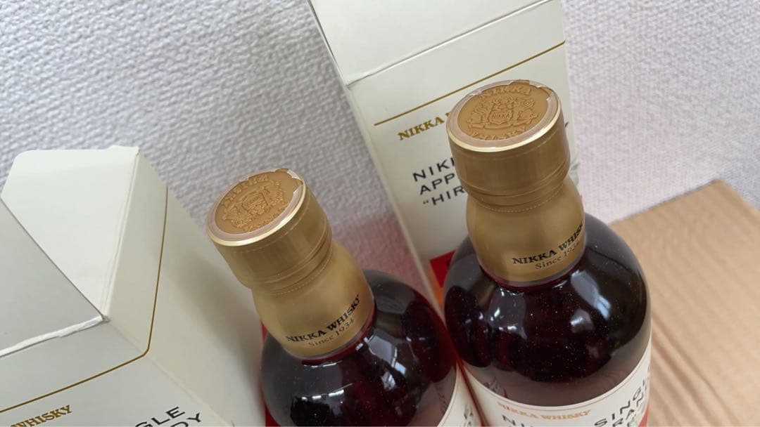 宮城峡蒸溜所限定NIKKA APPLE BRANDY 500ml 2本箱付き