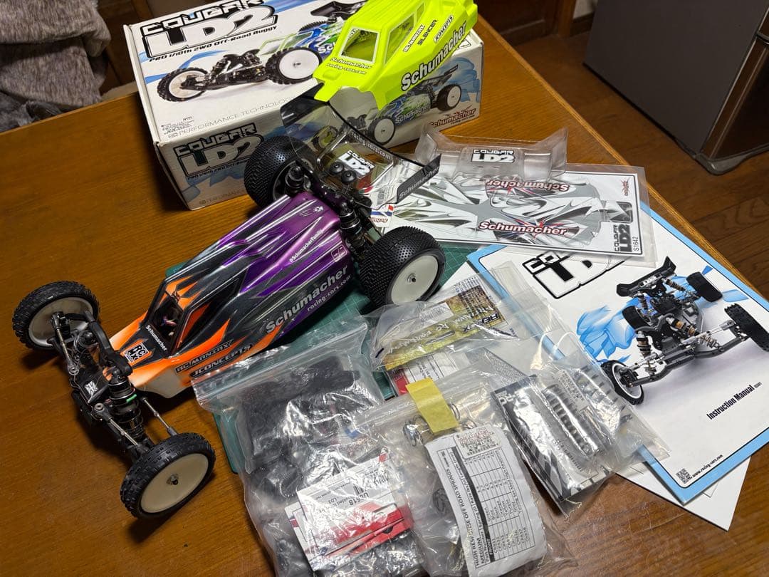 [美品] シュマッカー 2WDバギー クーガーLD2 ボディ・メカ付き 完成品