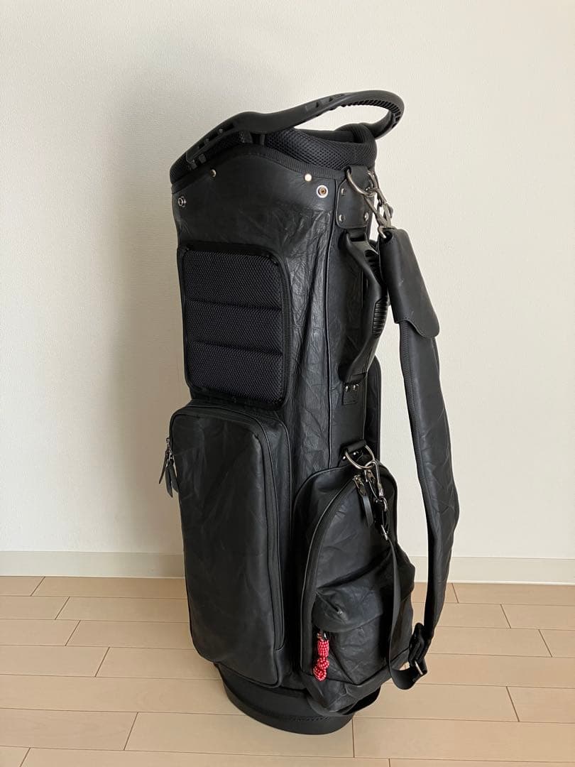 ★希少★☆MANIUNO マニウノ☆ 軽量レザー スタンド式キャディバッグ