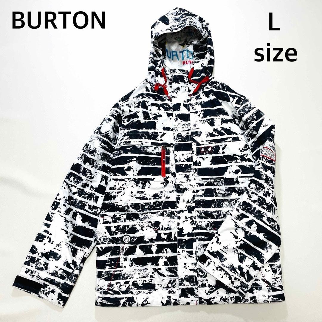 6706 そーすけ　バートン　ジャケット　総柄　ボーダー　スノボウェア