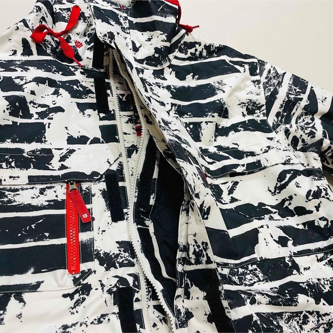 6706 そーすけ　バートン　ジャケット　総柄　ボーダー　スノボウェア