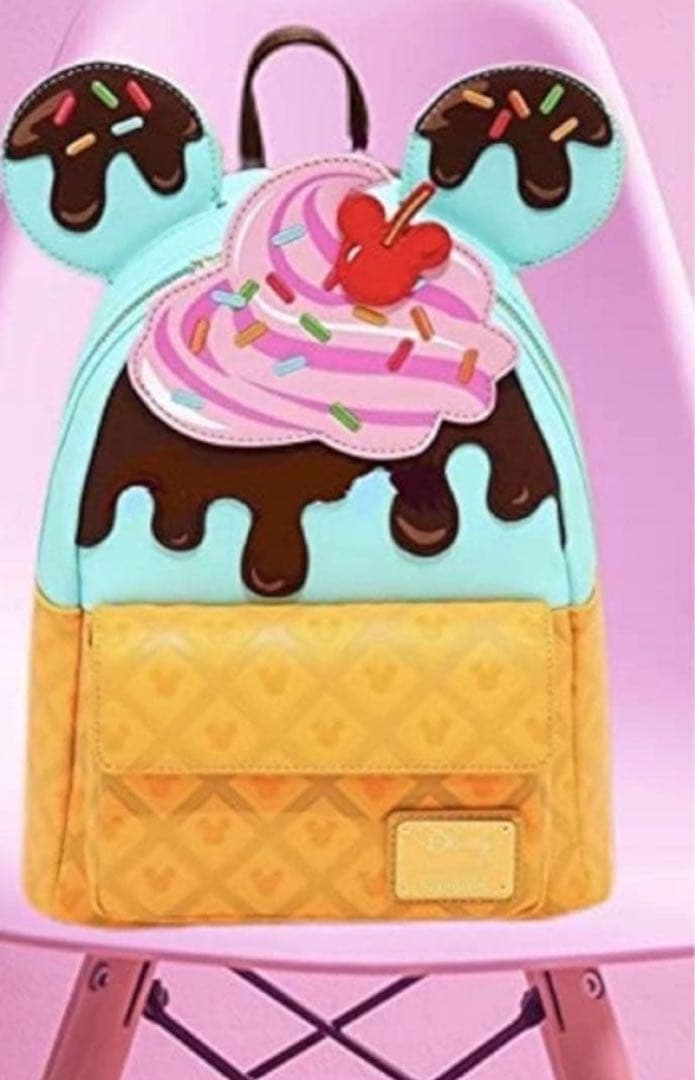 正規品　海外ディズニー　ラウンジフライ　チョコミント　ヴァネロペ　リュック レア