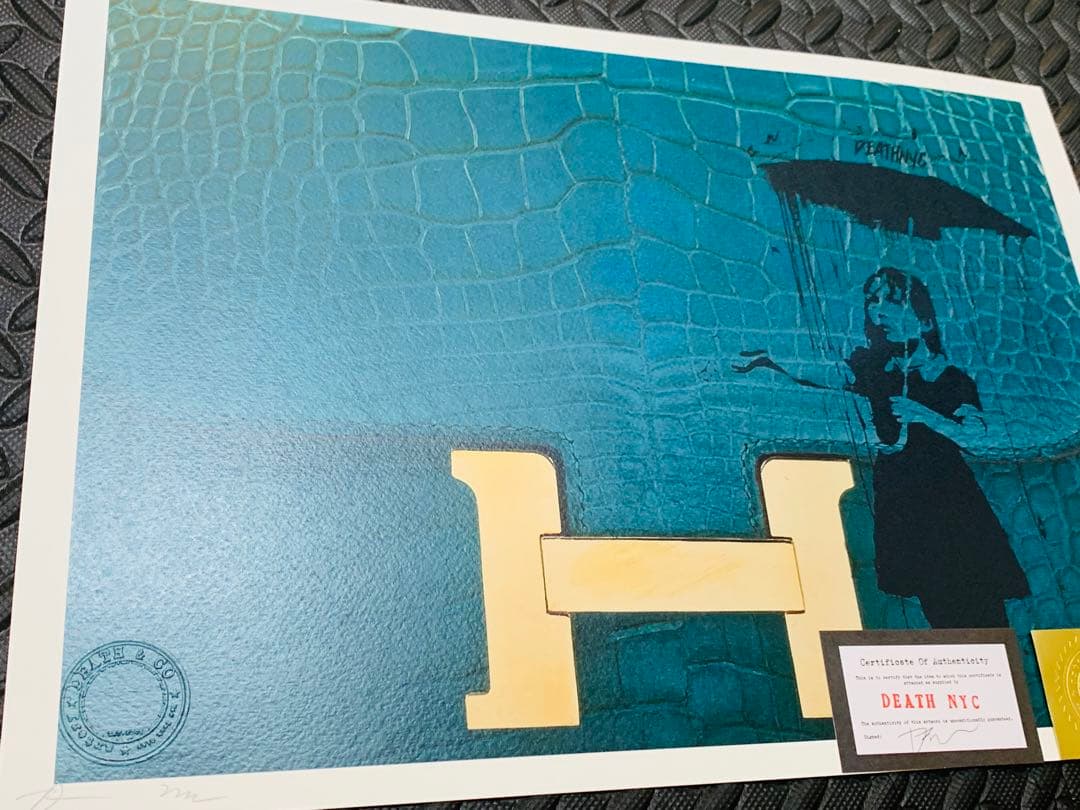 売約済！限定品 正規品DEATH NYC ポップアート 傘少女 エルメス