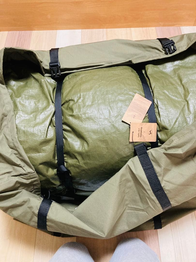 TOMOUNT エアーテントオリーブグリーンポリコットン