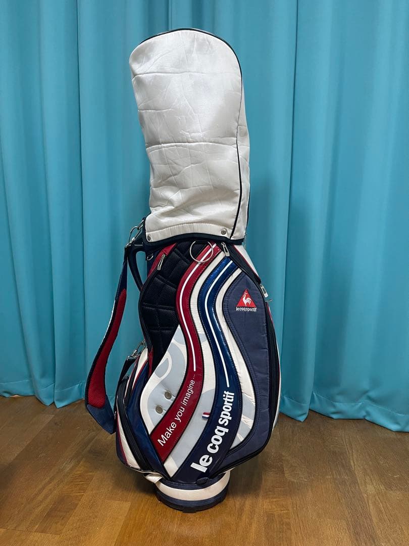 le coq sportif キャディバッグ ストライプデザイン