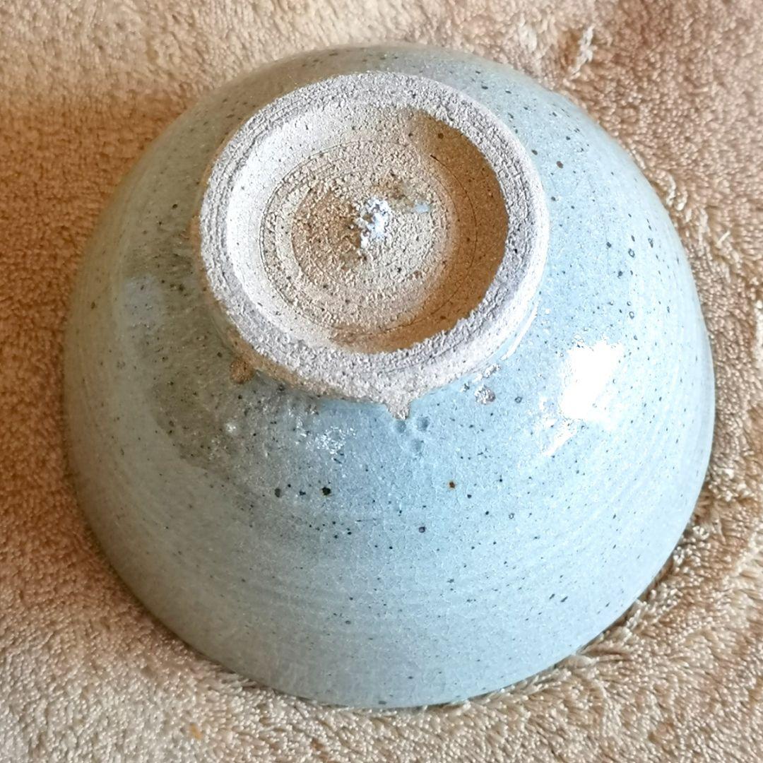 【昭和レトロ　未使用　唐津焼　三つ星　1980】十三代中里太郎右衛門　絵唐津茶碗