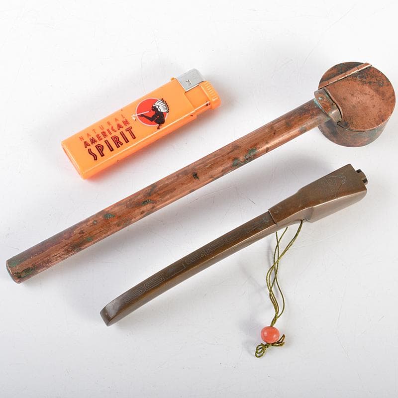 時代提げ物　書道具　古銅　矢立　15点まとめて　F　R7308