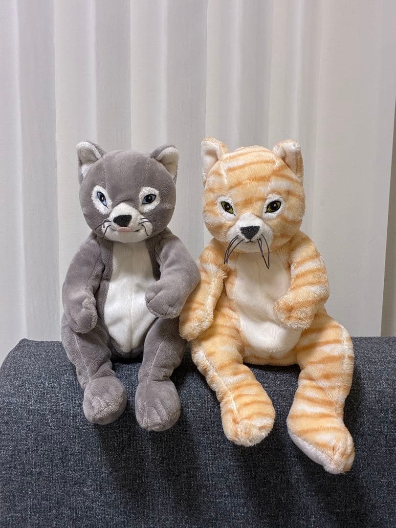 【廃盤レア美品】ヒグチユウコ　IKEA 猫ぬいぐるみ　せかいいちのねこモデル２匹