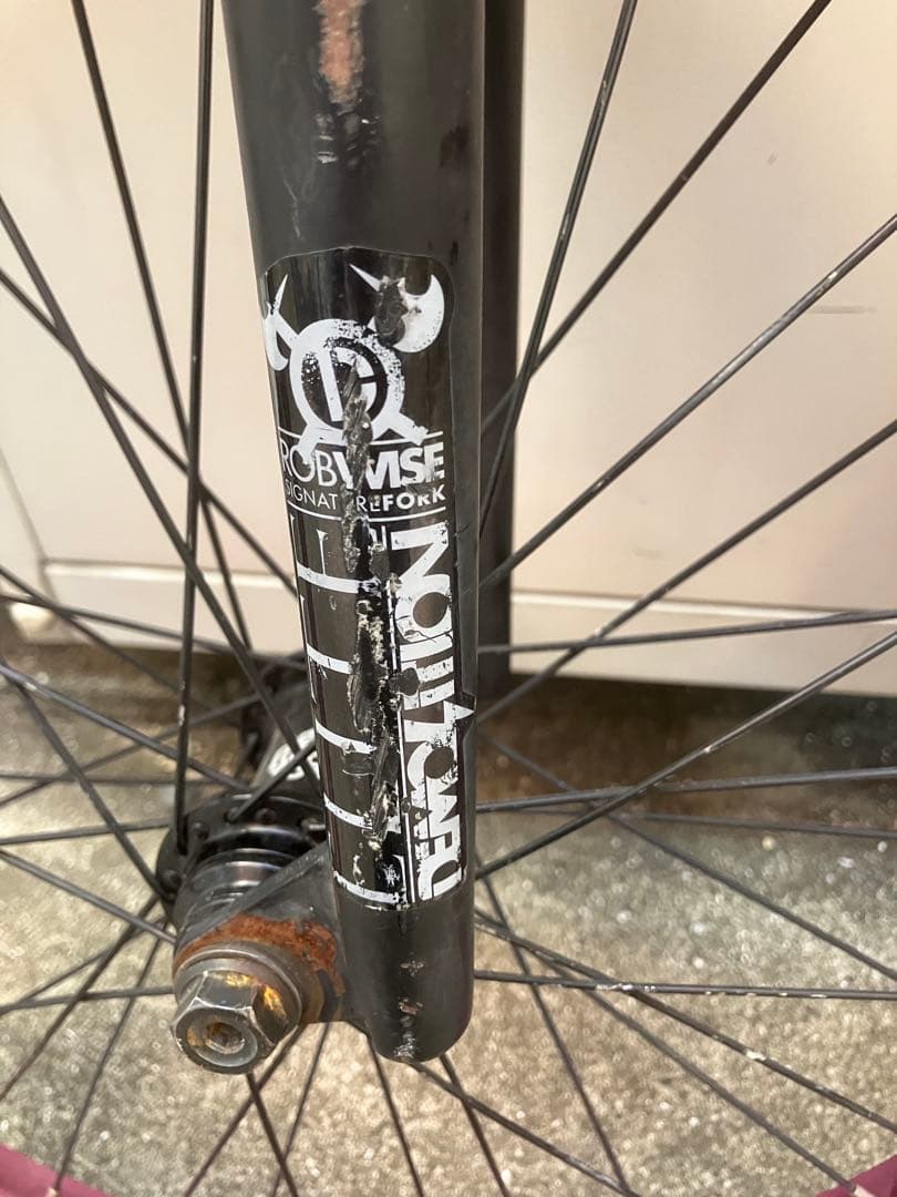 BMXホイールとフォークセット