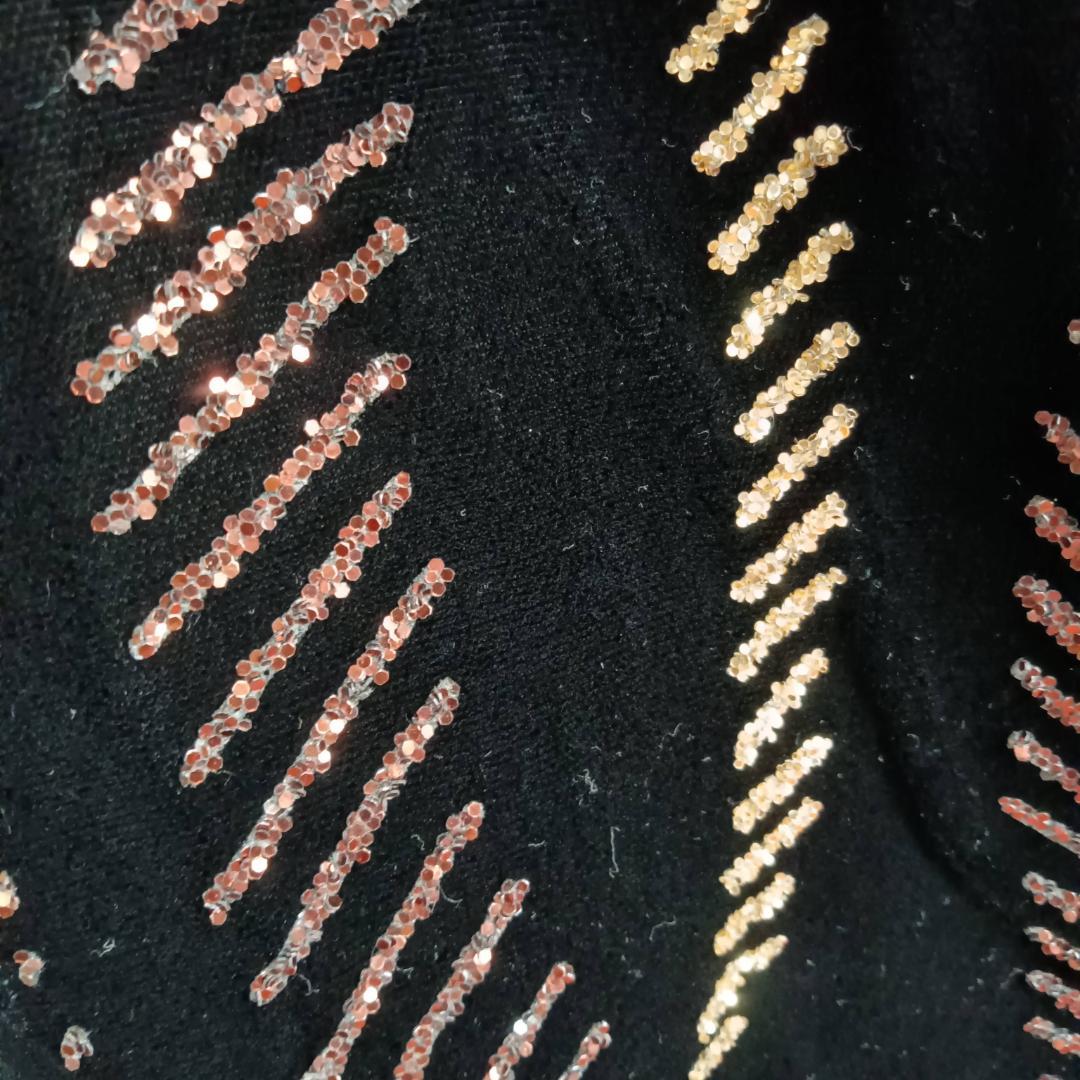 スパンコール Aライン ドレス