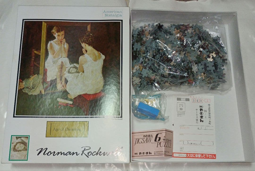ノーマンロックウェル　夢みるころ　ジグソーパズル　38×38cm　506ピース