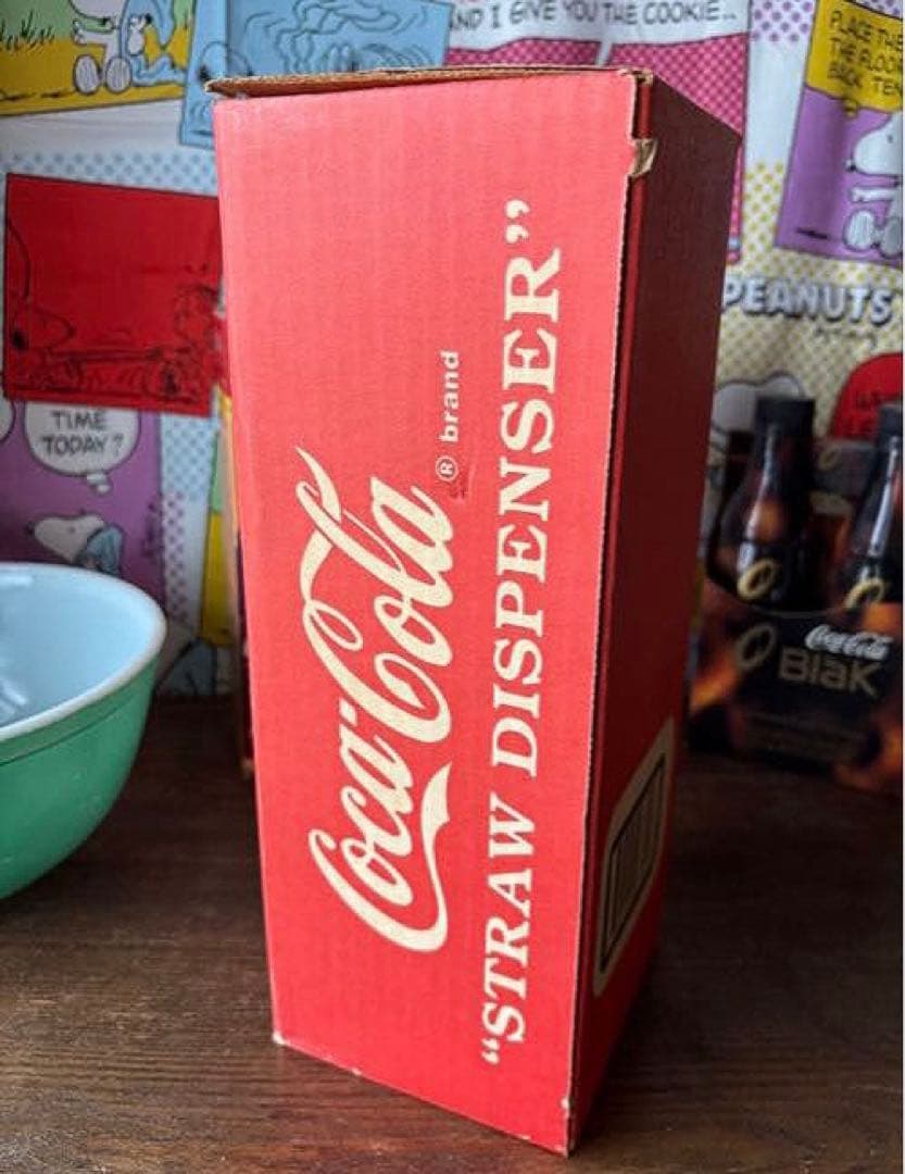 アメリカン雑貨 コカ・コーラ ストローディスペンサー1992年 箱付