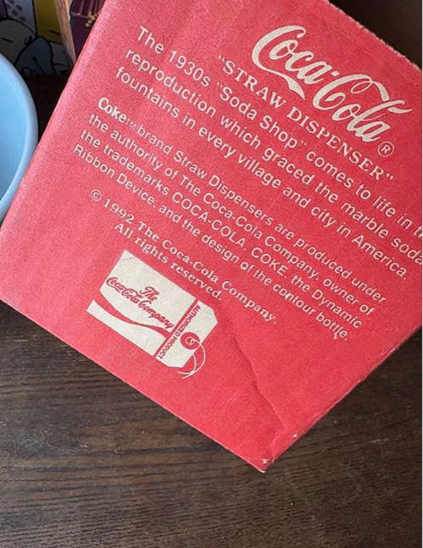 アメリカン雑貨 コカ・コーラ ストローディスペンサー1992年 箱付