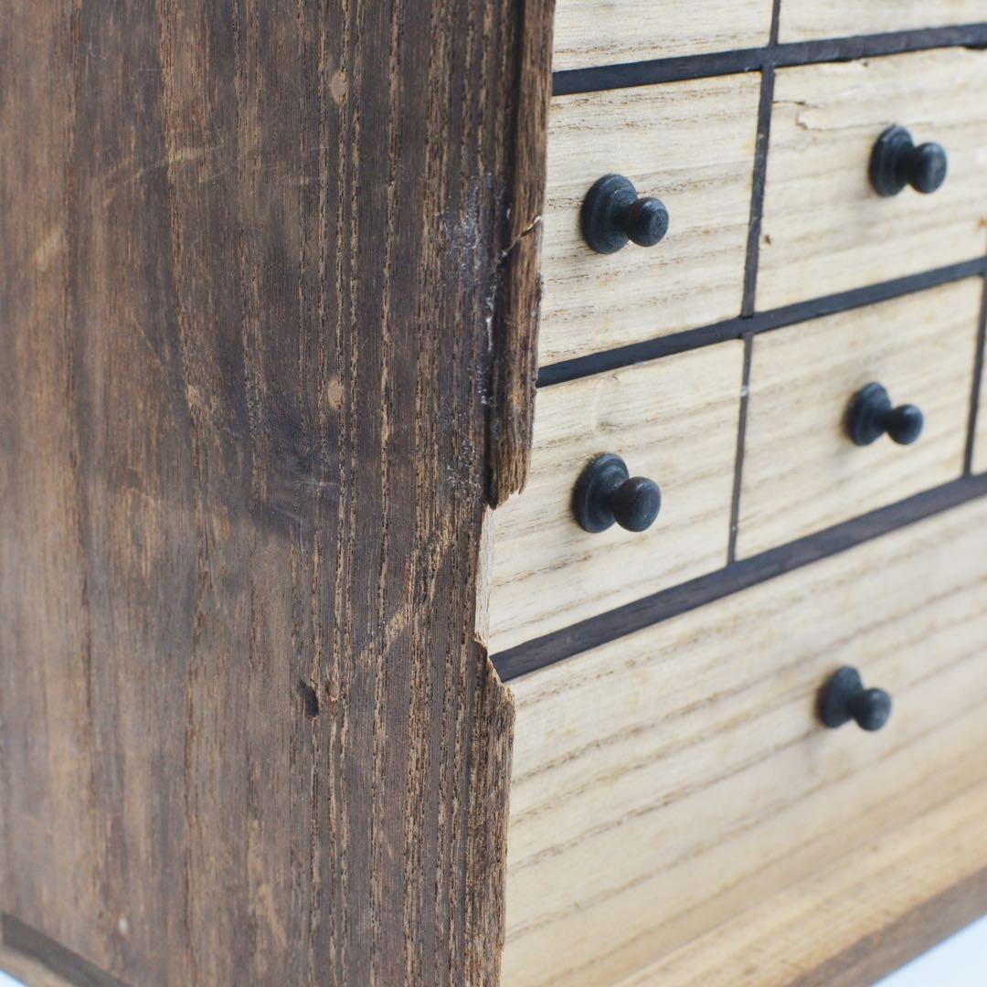 大正〜昭和初期　盆石道具　盆景　盆栽　砂箪笥　レトロ