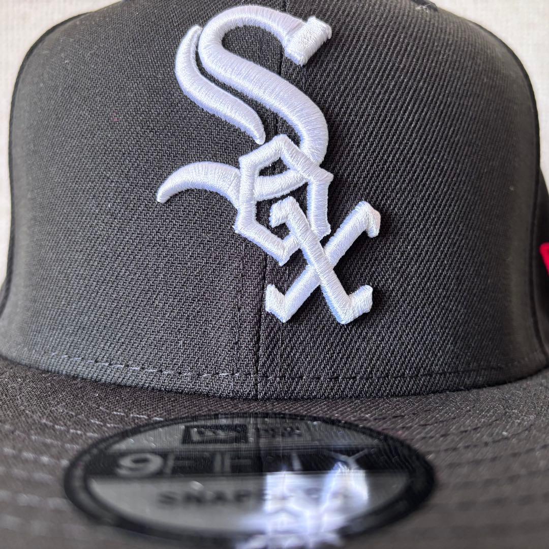 【海外限定】ニューエラ シカゴホワイトソックス 9FIFTY ブラック&レッド