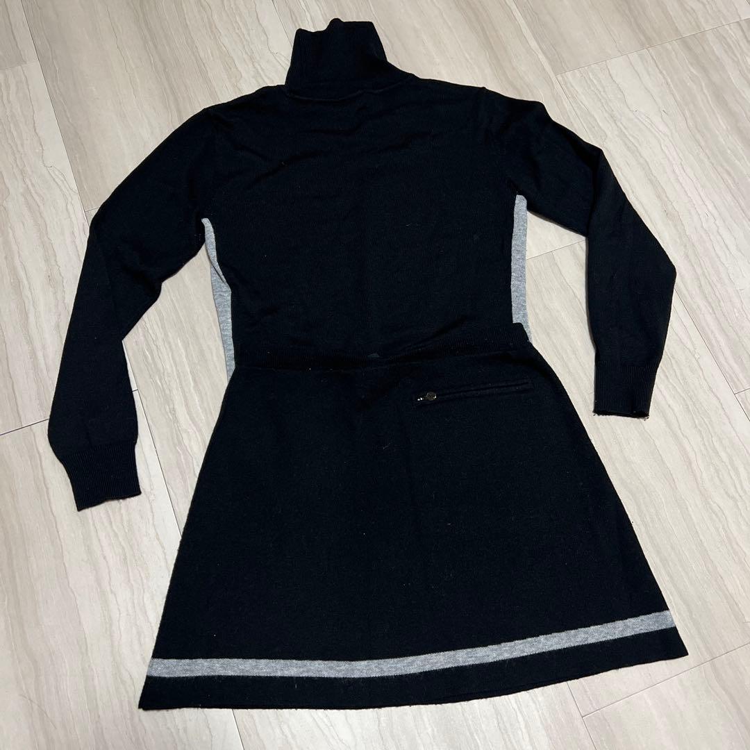 DESCENTE GOLF ニット セットアップ（トップス＋スカート）サイズL