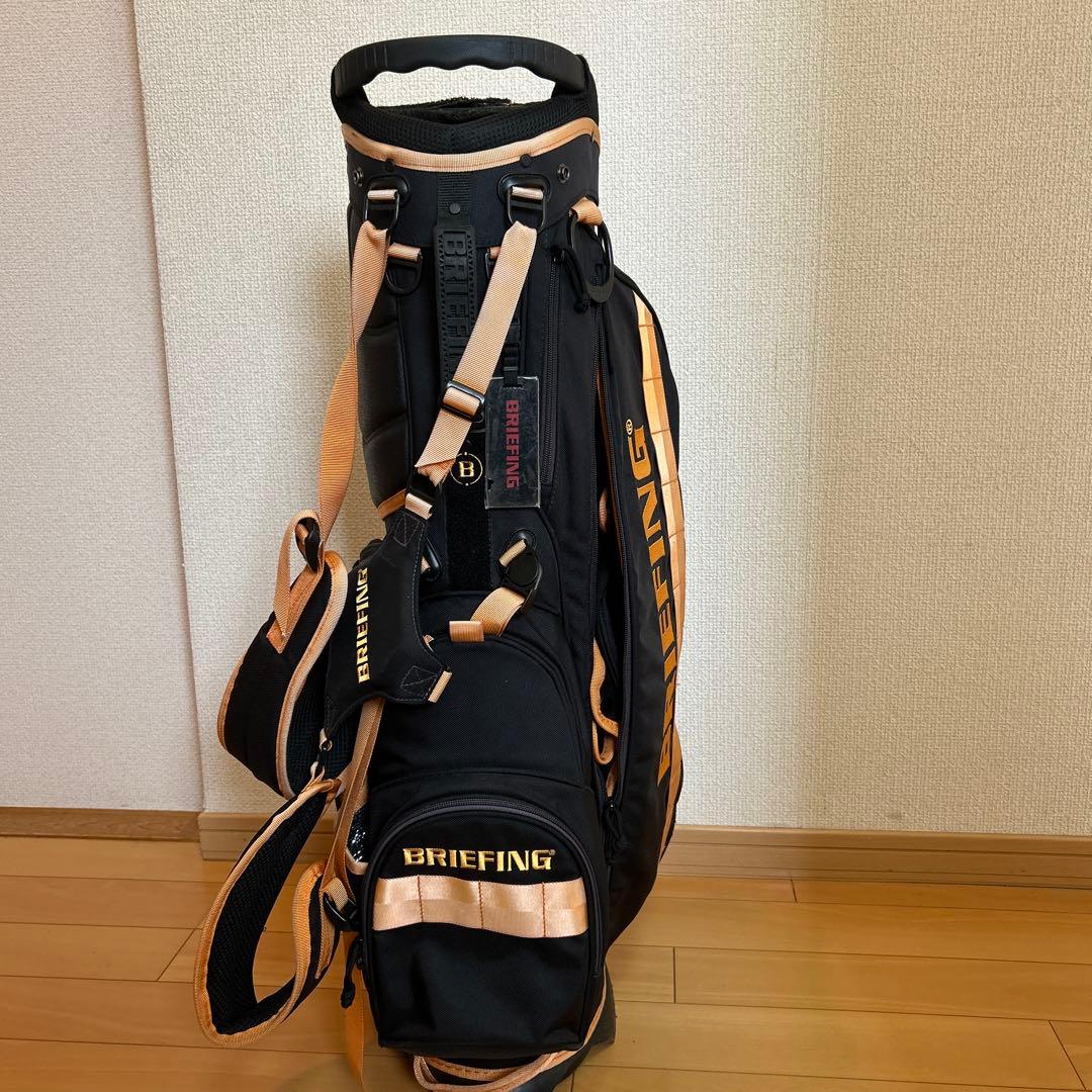 BRIEFING キャディバッグ ブラック/オレンジ