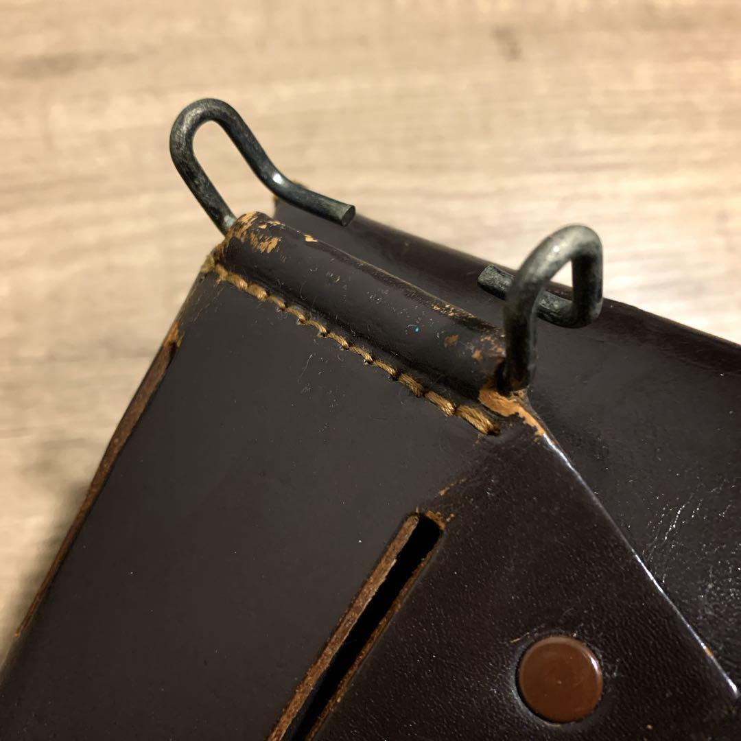 1980年代　国際産業　コクサイ　米軍 US刻印　本革　レザーホルスター　茶